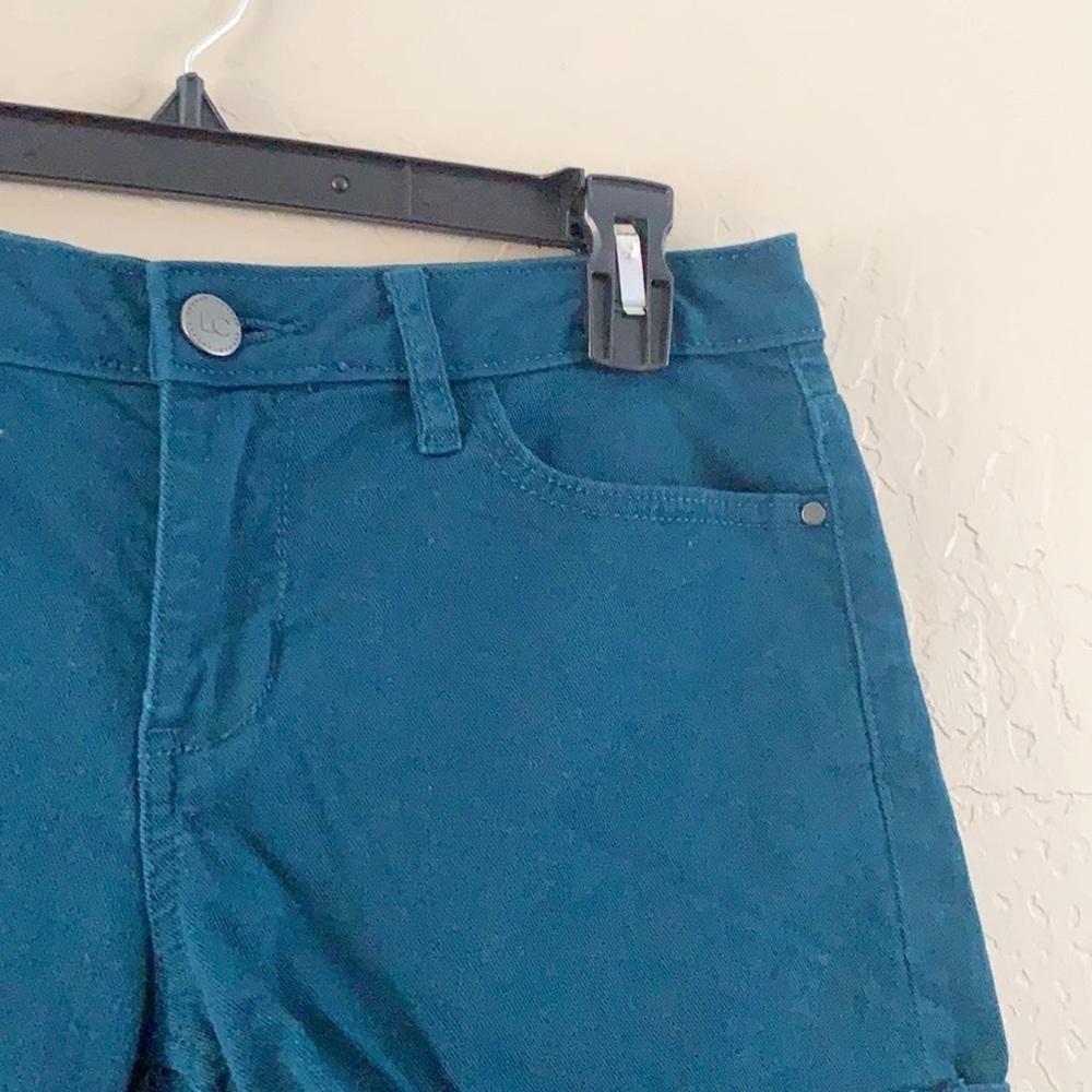 🌿Final Sale Lauren Conrad Blue Teal Denim Shorts‎ - Picture 4 of 6